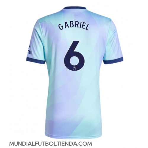 Camiseta Arsenal Gabriel Magalhaes #6 Tercera Equipación Replica 2024-25 mangas cortas